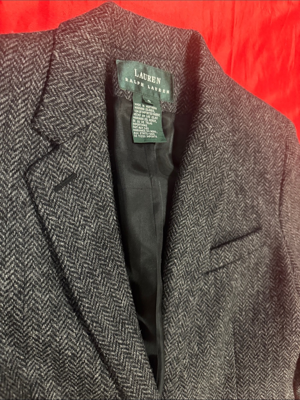 WOW POSHMARK - Lauren Ralph Lauren Herringbone Blazer - Picture 4 of 8